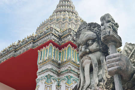 Statue At Wat Pho In Bangkok, Thailand