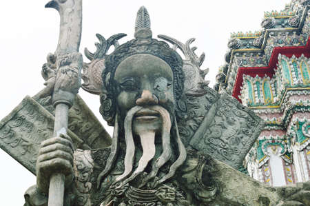 Statue At Wat Pho In Bangkok, Thailandの写真素材