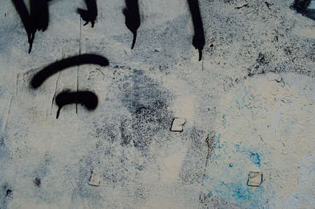 Old spray paint wall, Vintage art backgroundの写真素材