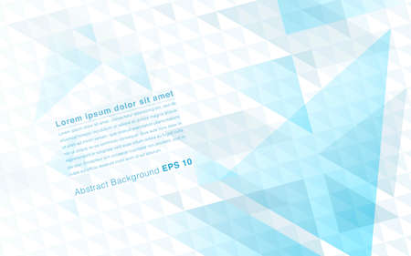 Abstract geometrical background with blue triangles and space for text, Vector illustrationのイラスト素材