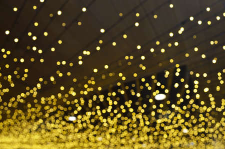 Abstract blur of colorful beautiful bokeh glitter light, Christmas and New Year festive background