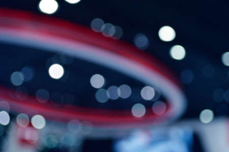 Abstract blur of colorful shopping mall, Beautiful bokeh interior light backgroundの写真素材