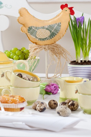 Easter tableの写真素材