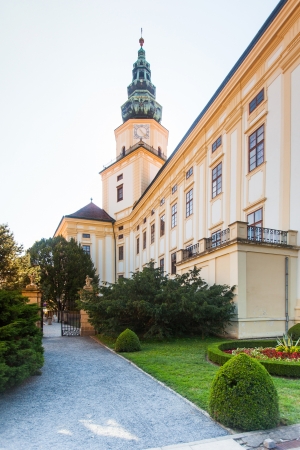 Kromeriz, Czech Republic - August 15, 2012: Baroque, archiepiscopal castle. The inside paintings by Titian and Cranach. UNESCO World Heritage Site.のeditorial素材
