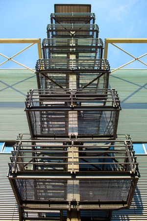 External metal stairsの写真素材