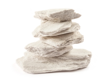 Pyramid of white stones