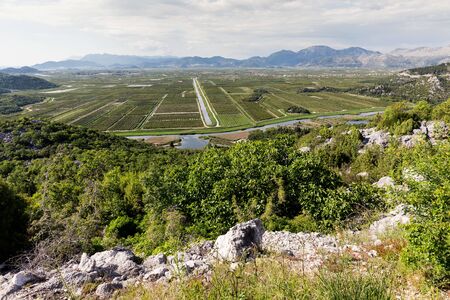 Neretva delta in Croatia, Europeの写真素材