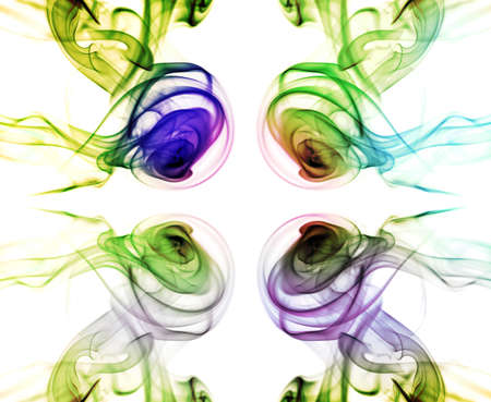 Abstract smoke on white backgroundの写真素材
