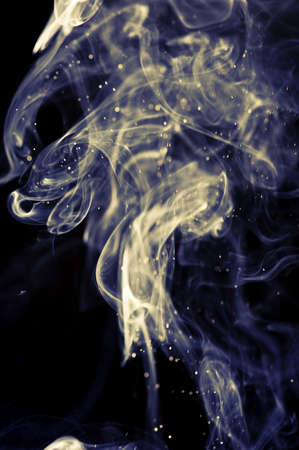 Abstract smoke on black backgroundの写真素材
