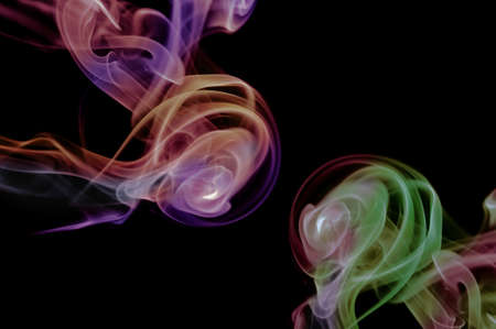 Abstract smoke on black backgroundの写真素材