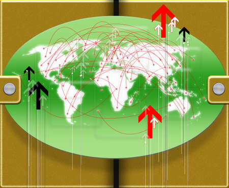 Green earth Connections Business background  for simply textの写真素材