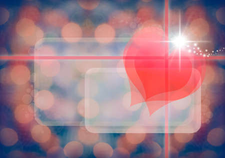 Redhead with gift for lovely Day, Photo with bokeh at background full colorの写真素材
