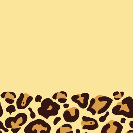 Leopard pattern design, vector illustration background. Fashionable, stylish, natural texture. Abstract vector backgroundのイラスト素材