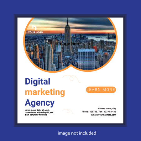 Set of editable square banner template. Car rental banner with black, orange and blue color background. Unique Modern Editable Social Media banner template designのイラスト素材