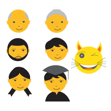 stickers Collection cartoon pop art with a unicorn, rainbow, lips, emoji. Vector illustrationのイラスト素材