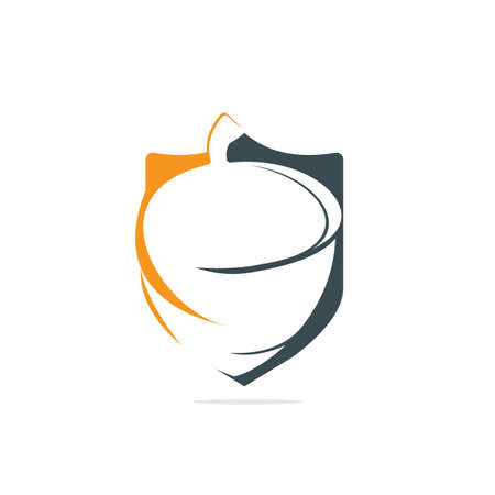 Creative Acorn Concept Logo Design Template. Acorn logo illustration vector template.のイラスト素材