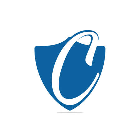 C letter logo vector design. Initial letter C logo design.のイラスト素材