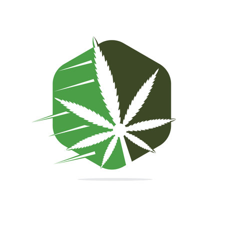 Cannabis leaf vector icon and symbol design.のイラスト素材