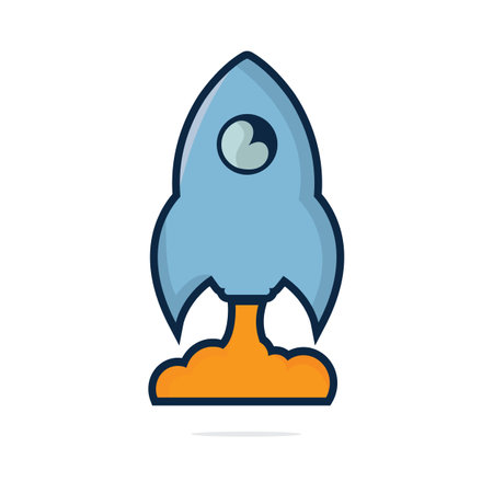 Rocket Vector icon and symbol Design.のイラスト素材