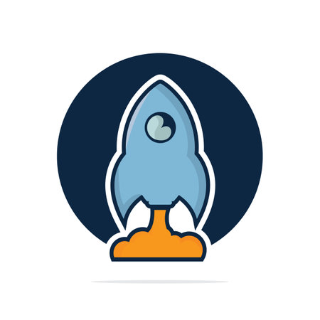 Rocket Vector icon and symbol Design.のイラスト素材