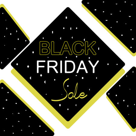 Black Friday sale banner design template. Black Friday background. Vector illustrationのイラスト素材