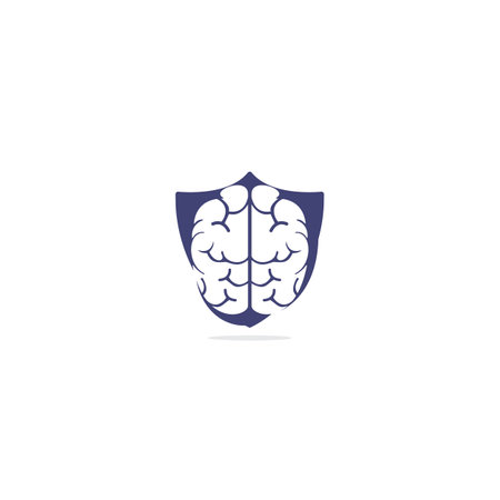 Creative brain symbol or icon design. Think idea concept. Brainstorm power thinking brain icon.のイラスト素材