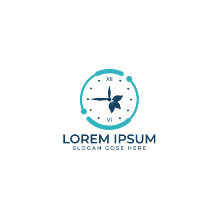 Time Care Logo Template Design Vector. Design Concept, Creative Symbol, Icon.のイラスト素材