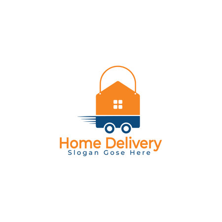 Home Delivery Logo Design.のイラスト素材