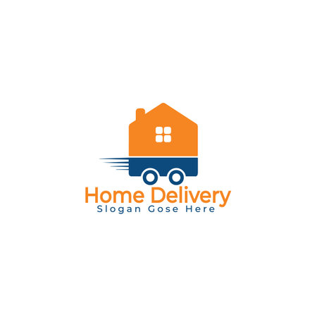 Home Delivery Logo Design.のイラスト素材