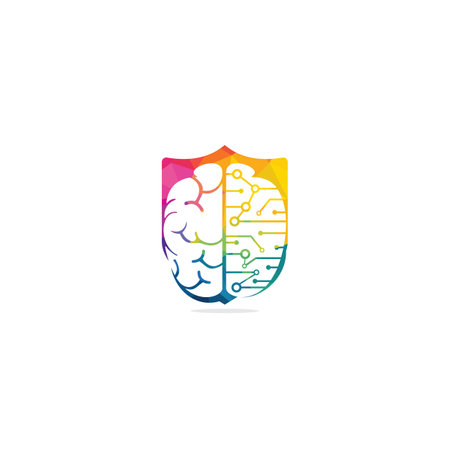 Brain connection symbol or icon design.のイラスト素材