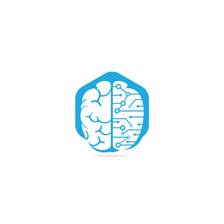 Brain connection symbol or icon design.のイラスト素材