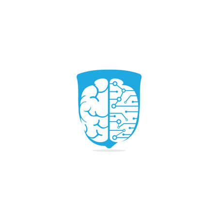 Brain connection symbol or icon design.のイラスト素材