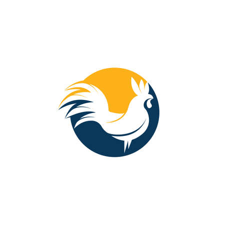 Rooster vector logo design.のイラスト素材