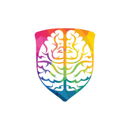 Think idea concept.Brainstorm power thinking brain Logotype icon.のイラスト素材