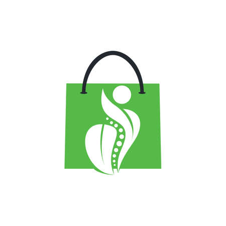 Beauty shopping bag vector logo design.のイラスト素材