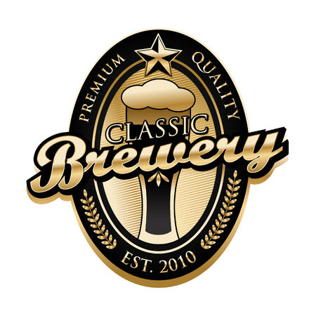 Brewery Labelのイラスト素材