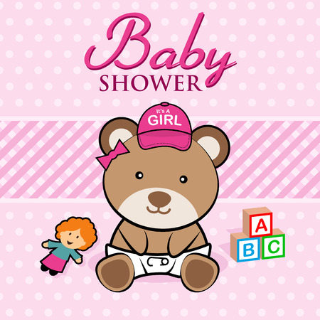 Baby Showerのイラスト素材