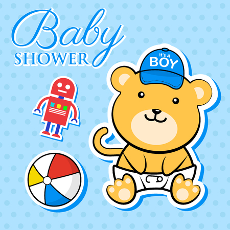 Baby Showerのイラスト素材