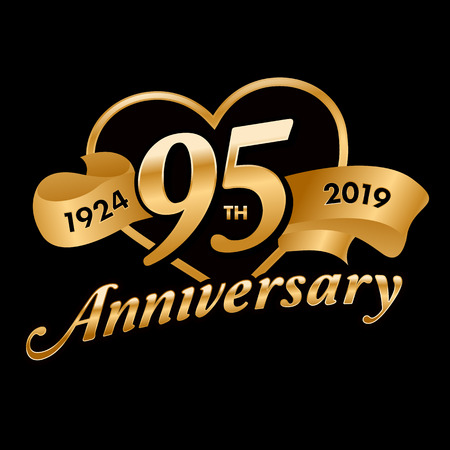 95th Anniversary Symbolのイラスト素材