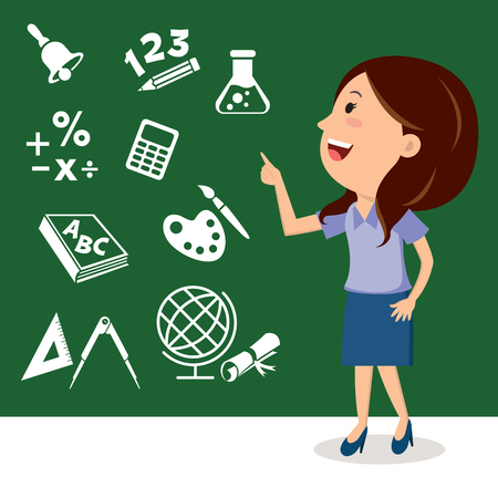 Teacher and education icons. Teaching.のイラスト素材