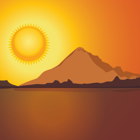 Sun riseのイラスト素材
