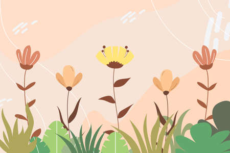 Beautiful flower Background illustrations, perfect for feminine and beautiful designs.
