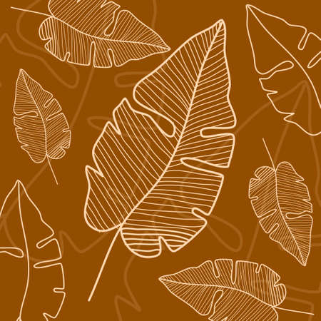 Beautiful Flower and Leaf Pattern Background illustrations, perfect for feminine and beautiful designsのイラスト素材