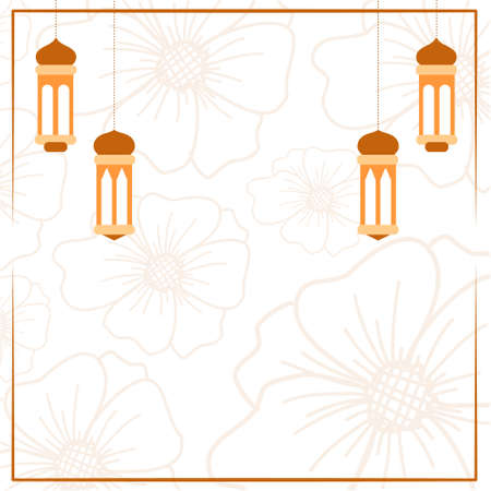 Happy eid mubarak greeting card with mosque and vector.  Eid mubarak creative design background vector.のイラスト素材
