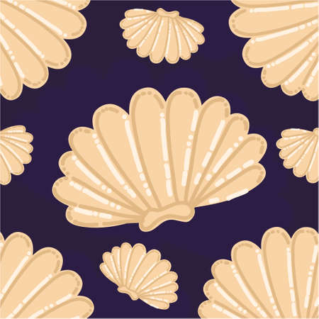 Vector background illustration with sea view theme. Corals on a dark background color. Backdrop for greeting cards, posters, banners, and placards.のイラスト素材