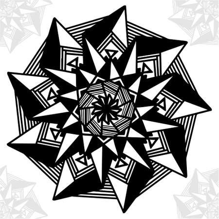 Islamic design concept ramadan kareem or eid mubarak invitation or card background greeting with mandala arabic patternのイラスト素材