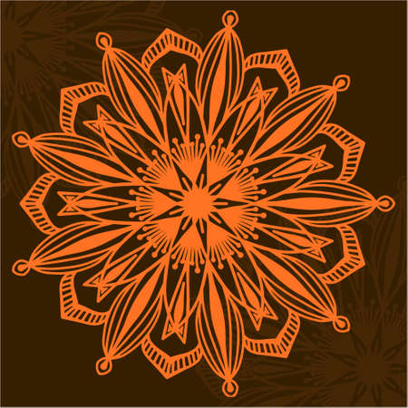 Islamic design concept ramadan kareem or eid mubarak invitation or card background greeting with mandala arabic patternのイラスト素材