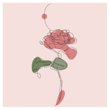 Pink Petaled Flower Background Vectorのイラスト素材