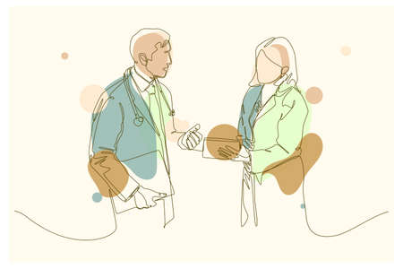 Doctor Background Vector Illustration
