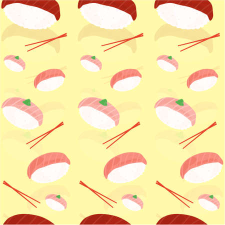 Sushi Background Vectorのイラスト素材